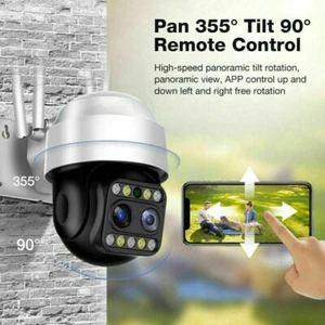 Dual Lens HD 1080P WiFi IP Camera Wireless Outdoor CCTV PTZ Home Security IR Cam - Picture 1 of 10