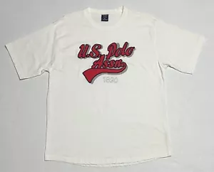 T-Shirt Herren US Polo Assn Baumwolle kurzärmelig bestickt Logo weiß XL - Bild 1 von 11