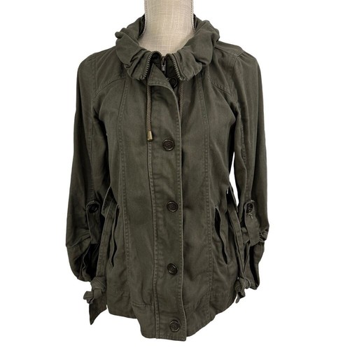 VETEMENTS Ashley by 26 International Giacca Donna M Verde Esercito Militare Gorpcore Utility