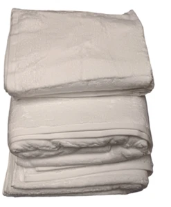ULTIMATE LUXURY 800GSM THICK WHITE TURKISH HIGH DENSITY 100% COTTON TOWELS - Picture 1 of 4