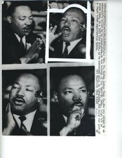 1968 MARTIN LUTHER KING JR GREAT POSES ORIGINAL CIVIL RIGHTS VINTAGE PHOTO