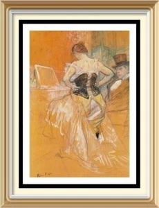 30y Vintage Home Decor Wall Art Toulouse-Lautrec Print - A PASSING FANCY Actress - Picture 1 of 1
