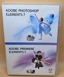 Adobe Photoshop Elements 7 & Premiere Elements 7 - 2 Discs - Picture 1 of 3