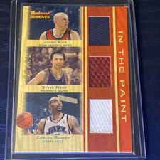 2007-08 Trademark Moves Triple Relics In the Paint Jason Kidd Steve Nash 13/50