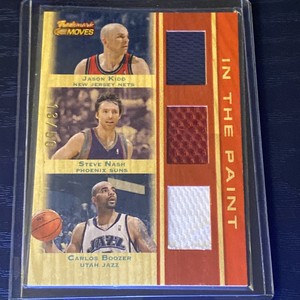 2007-08 Trademark Moves Triple Relics In the Paint Jason Kidd Steve Nash 13/50