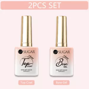 UR SUGAR 15 ml Gel Esmalte de Uñas Base Gel Capa Superior Sin Limpiar Capa Superior Remojo UV LED - Imagen 1 de 15