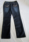 Earl Jeans Size 8 Boot Cut Cotton Blend Embroidered Flap Pockets