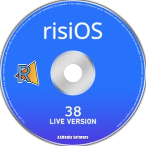 risiOS 38 64bit Live Bootable Installation DVD ROM Linux Operating System - Picture 1 of 2