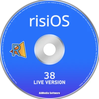 risiOS 38 64bit Live Bootable Installation DVD ROM Linux Operating System - Image 1 of 2