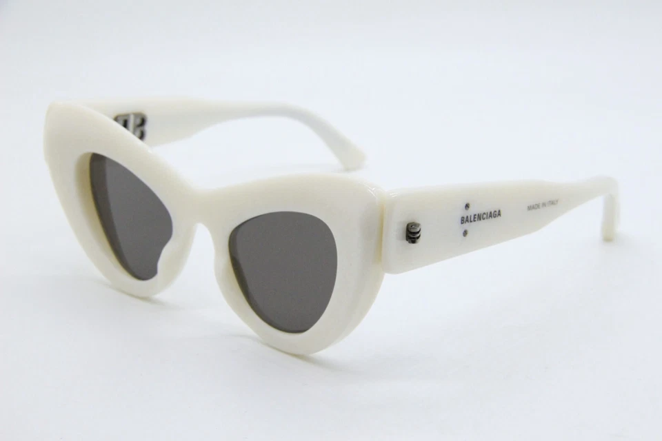 NUEVAS GAFAS DE SOL BALENCIAGA BB 0204S 003 XL BLANCAS AUTÉNTICAS 49-23 Foto 1 de 4