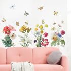 Heim Schlafzimmer Wanddeko mit farbenfrohen Blumen und gr��nen Bl?ttern