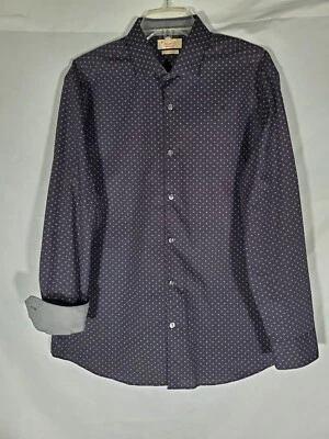 PENGUIN BY MUNSINGWEAR Heritage slim fit geométrico flip cuff masculino 16.5 32/33 - Imagem 1 de 4