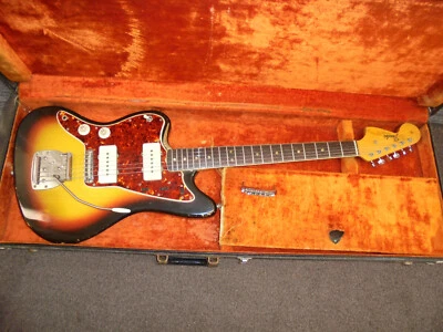 1966 Lefty Fender Jazzmaster Guitar SB Rosewood OHSC - Image 1 of 4