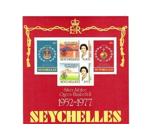 Seychellen 1977 Silber Jubiläumssatz im postfrischen Kleinbogen - Bild 1 von 1