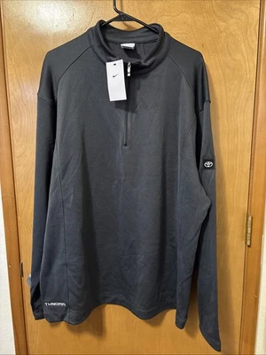 Pulôver Nike masculino tamanho XXL golfe esporte 1/4 zíper cobertura LS antracite 400099-060 - Imagem 1 de 4