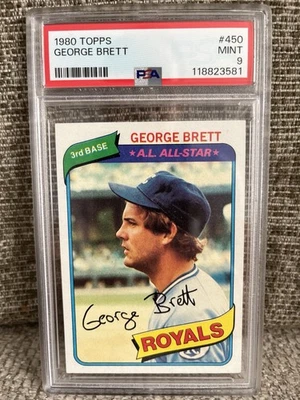 1980 Topps George Brett #450 - PSA 9 - ¡Centrado! ¡Estuche nuevo! Royals Foto 1 de 2