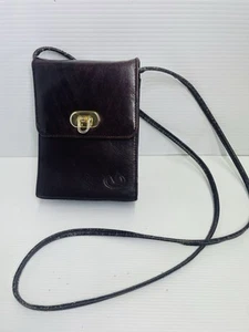 Milleni Vintage Leather Concertina Crossbody Multi Pocket Purse Wallet Bag. - Picture 1 of 13