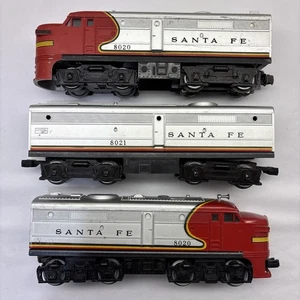 Juego Lionel O27 Santa Fe Diesel ABA. 8020, 8021, 8020 - Imagen 1 de 6