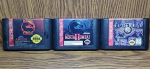 Ultimate Mortal Kombat 3 2 & 1 Sega Genesis Lot Authentic Rare Original Tested - Picture 1 of 13