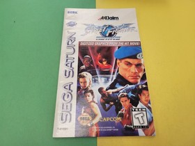 Street Fighter: The Movie (Sega Saturn, 1995) Manual Only 