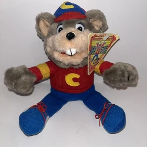 Chuck E Cheese Plüsch 1999 Showbiz Figur 9 Zoll Stofftier Pizza Vintage Neu mit Etikett! - Bild 1 von 8