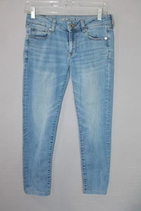 American Eagle Womens Jeans Super Stretch Size 4 Regular Cotton Blend Light Wash - Picture 1 of 15