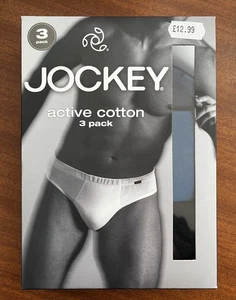 Jockey Active Cotton 3 Pack 475 Blueprint Briefs - Picture 1 of 1