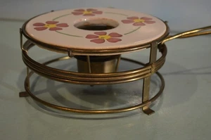 De colección Raro NASCO Metal Cerámica Rozaduras/Fondue Soporte solo Hecho en Italia-España - Imagen 1 de 9