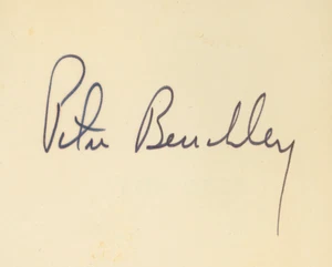 Peter Benchley The Deep Jaws Autor handsigniertes signed Buch AMCo COA 30185 - Bild 1 von 6