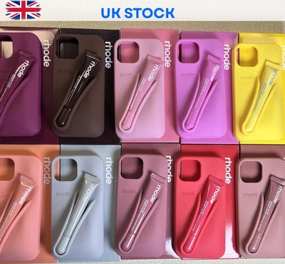 Rhode Lip-tint Silicon Phone Cases WITH Lipgloss iPhone 14 15 16 Pro Max