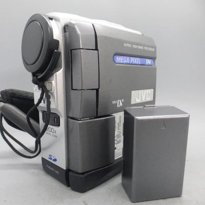 JVC GR-DVX707EK Handheld MiniDV Camcorder Silver Tested - Image 1 of 4