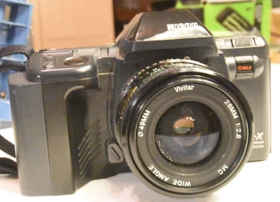 Ricoh XR-X 35mm SLR Camera + Vivitar 28mm & 28-70mm Macro + Jessop 2x Kit Bag - Image 1 of 4