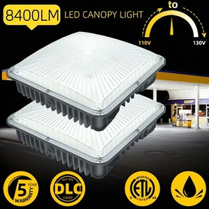 LED Canopy Light 70W 5500k Outdoor Gas Station Shop Commercial Lighting 2PACK - Picture 1 of 20