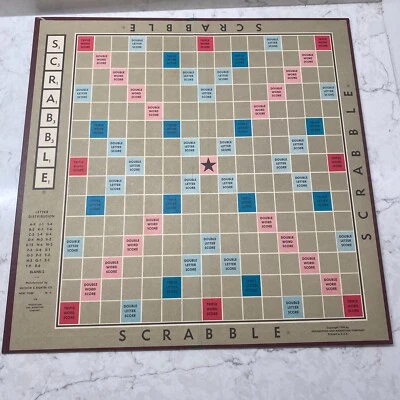 Vintage 1948 Selchow & Righter Four Players Crossword Scrabble Game (Board Only) - Image 1 of 4