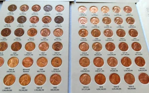 *Nice Quality* Lincoln Cent Set Collection 1941-1974 WHEAT CENT & MEMORIAL CENT - Picture 1 of 14