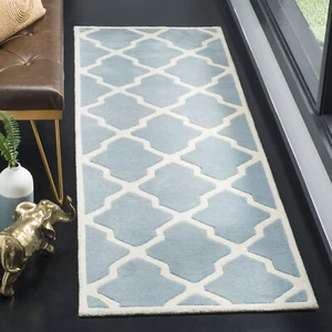 Safavieh Chatham BLUE / IVORY 2'-3" X 9' Runner - CHT735B-29 - Picture 1 of 2