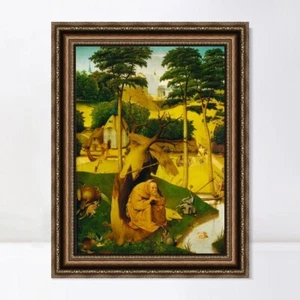 Impresión Giclee en Lienzo Enmarcada La Tentación de San Antonio por Hieronymus Bosch - Imagen 1 de 16