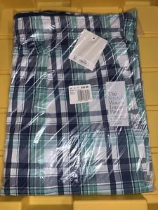 3XLT Croft & Barrow The Stretch Woven Lounge Pant NEW Green & Blue - Picture 1 of 5