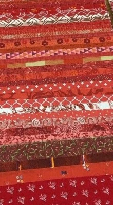 10" Layer Cake Squares Assortment: RED PRINTS 40+ pieces USA NIP - Image 1 of 4