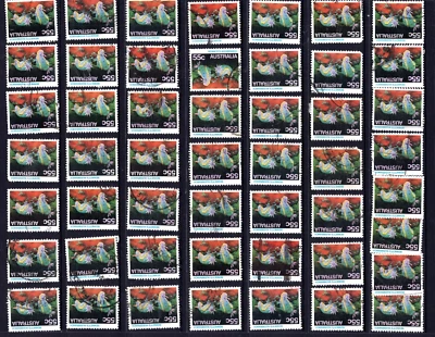 1986 55c Bennett's Nudibranch Slug Marine Life Australia BULK USED LOT x 50 - Image 1 of 2