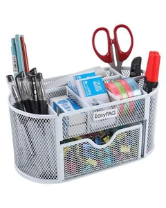 Desk Organizer Mesh Desktop Office Supplies Multi-functional Caddy Pen Holder... - Picture 1 of 6