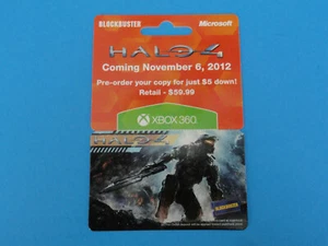 HALO 4 BLOCKBUSTER GESCHENKKARTE / VORBESTELLUNG 2012 -NEU AUF UNTERSTÜTZER- KEIN WERT AUF KARTE - Bild 1 von 3