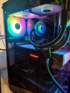 Water Cooled Gaming PC- RX 6700XT, Ryzen 5 5600x, 32gb Ram, 3TB SSDs (Read Desc) - Picture 1 of 3