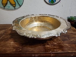 Sheridan Large Ornate Silver Plated Bowl 12" - Picture 1 of 7