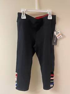 capri length Girl Ideology Colorful Lines Cropped Leggings S(7-8) New - Picture 1 of 3