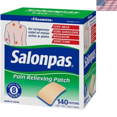 Pacote com 2 adesivos hipoalergênicos para alívio da dor - 140 unidades para alívio direcionado - Imagem 1 de 3