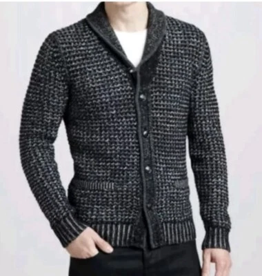 Rag & Bone Mens Cardigan Sweater Size M Wool Chunky Knit Neiman Marcus Target - Image 1 of 4