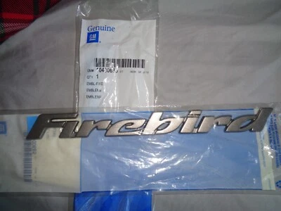 GM 10400685 98 99 2000 01 02 FIREBIRD PEWTER EMBLEM ORIGINAL GENUINE NOS PONTIAC Foto 1 de 4