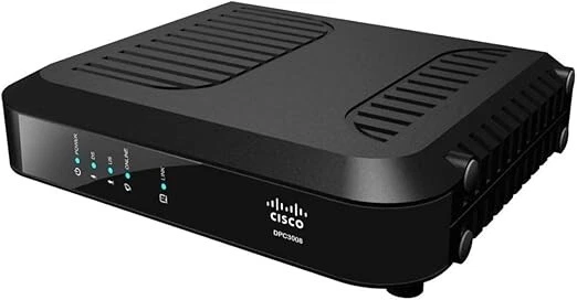 Cisco Cable Modem DPC3008 W/ Steren 7' Cat5e UTP Patch Cord And adapter PS-2. 1- - Image 1 of 2