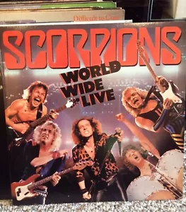 VINTAGE SCORPIONS World Wide Live LP 1985 Mercury - USED NEAR PERFECT CONDITION! - Picture 1 of 5